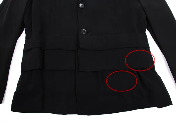 COMME des GARCONS Tiered Design Sleeve Switching Jacket K-168838_010
