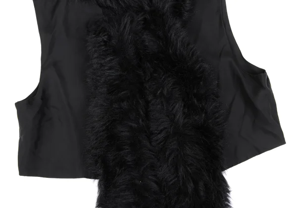 COMME des GARCONS Fur Collar Sleeveless Vest K-168840_006