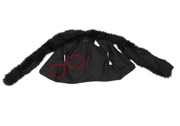 COMME des GARCONS Fur Collar Sleeveless Vest K-168840_008