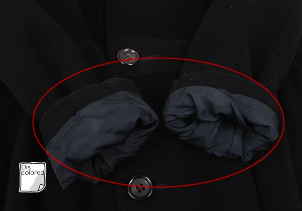 COMME des GARCONS Melton Wool Tuck Switching Coat K-168843_009