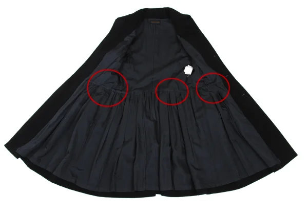 COMME des GARCONS Melton Wool Tuck Switching Coat K-168843_012