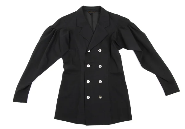 COMME des GARCONS Sheer Sleeve Gathered Double Jacket K-168844_002