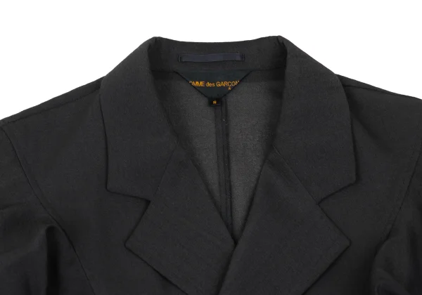 COMME des GARCONS Sheer Sleeve Gathered Double Jacket K-168844_004