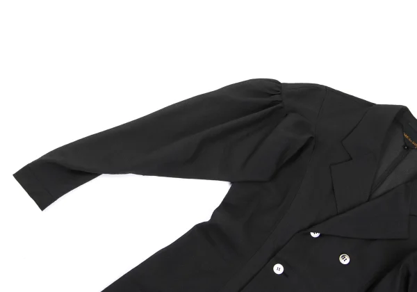 COMME des GARCONS Sheer Sleeve Gathered Double Jacket K-168844_005