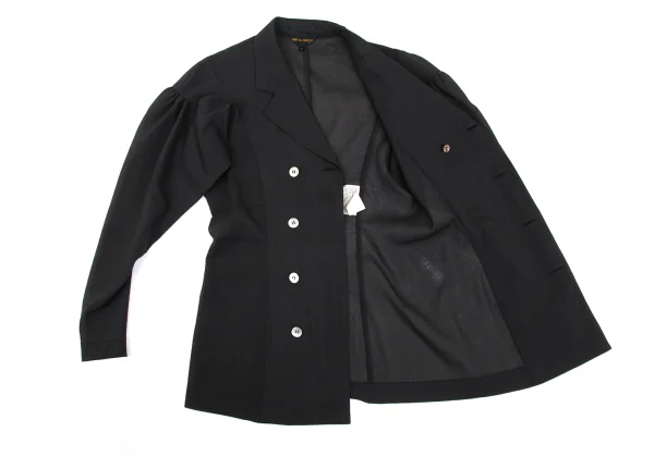 COMME des GARCONS Sheer Sleeve Gathered Double Jacket K-168844_010
