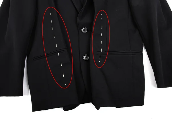 COMME des GARCONS Wool Stitch Design Shawl Collar Jacket K-168846_010