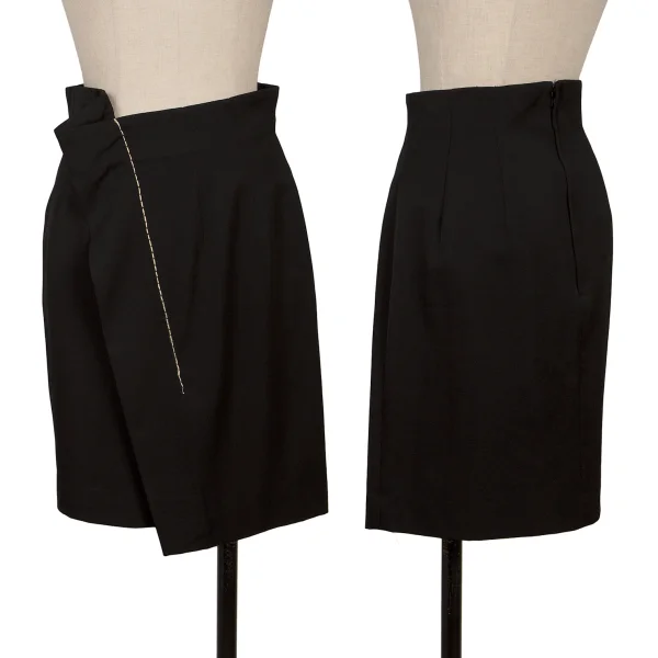 COMME des GARCONS Wool Stitch Design Skirt Black S K-168847_001