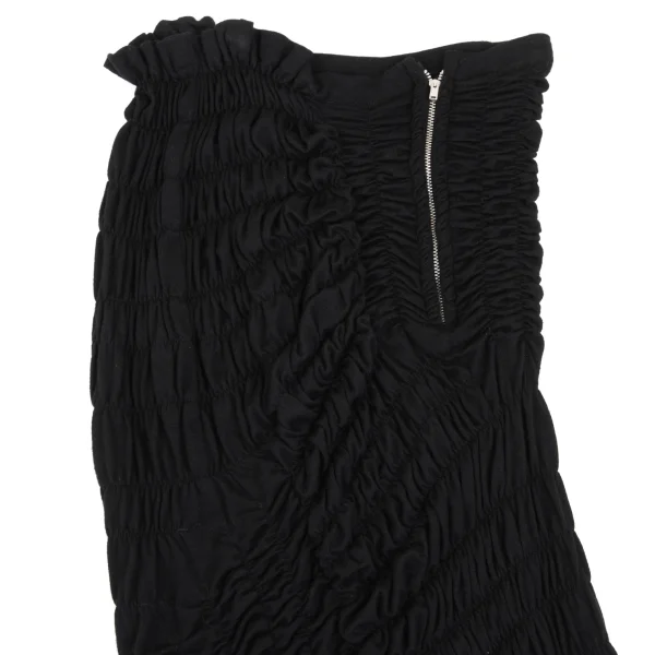 COMME des GARCONS Wool Shirred Knit Skirt K-168862_003