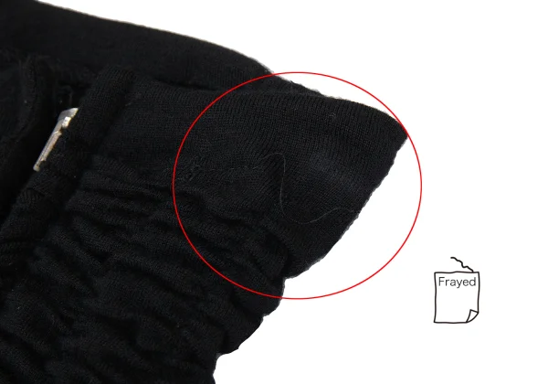 COMME des GARCONS Wool Shirred Knit Skirt K-168862_005