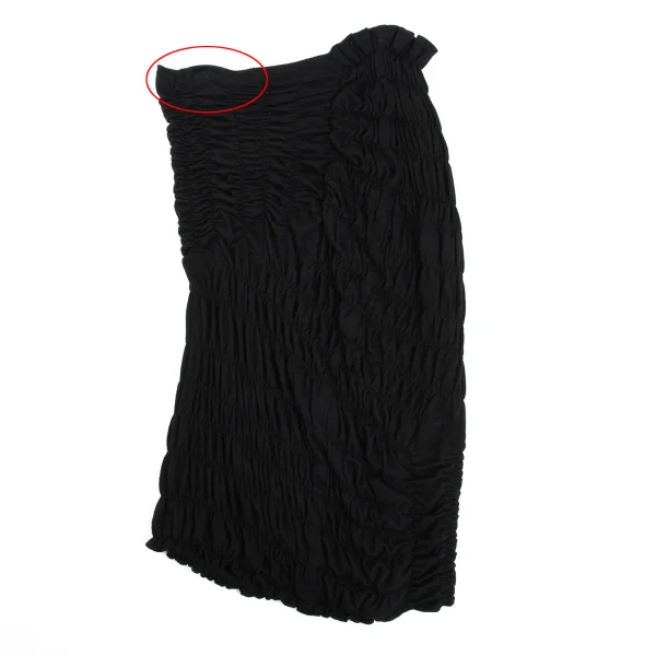 COMME des GARCONS Wool Shirred Knit Skirt K-168862_010