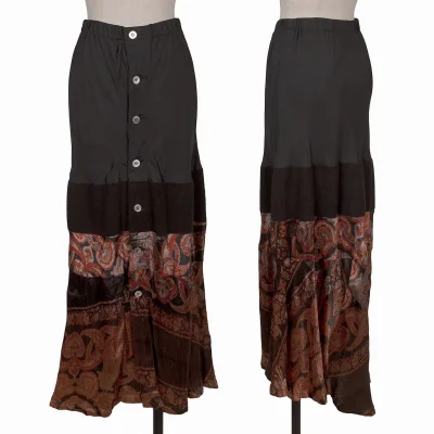 COMME des GARCONS Paisley Switching Wrap Skirt