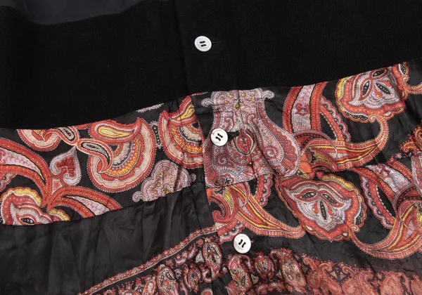 COMME des GARCONS Paisley Switching Wrap Skirt K-168867_008