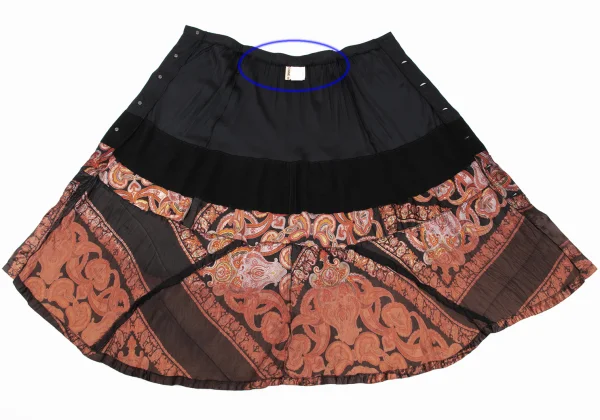COMME des GARCONS Paisley Switching Wrap Skirt K-168867_009