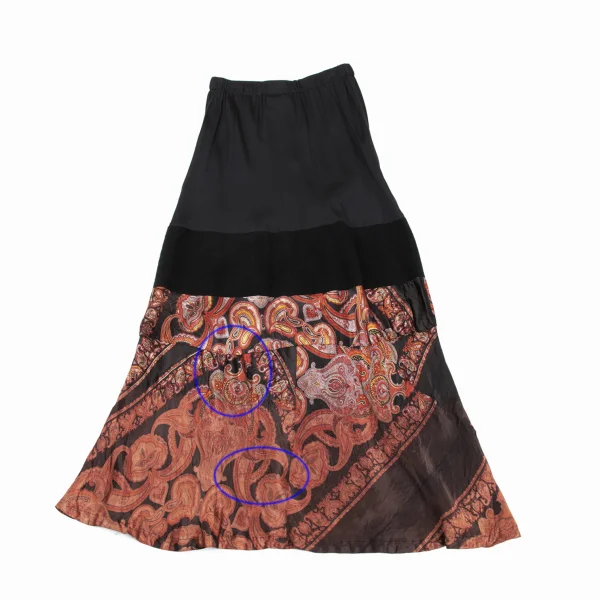 COMME des GARCONS Paisley Switching Wrap Skirt K-168867_011