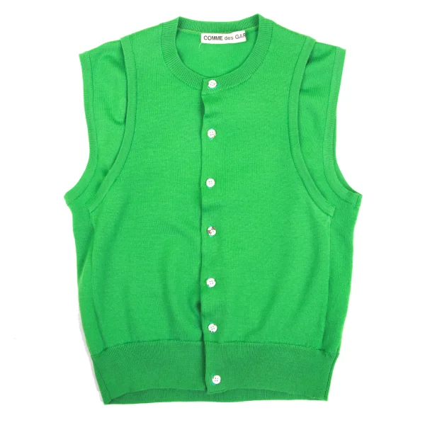 COMME des GARCONS Double Shoulder Knit Vest K-168876_002