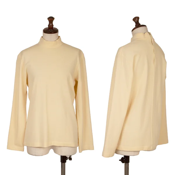 COMME des GARCONS Wool Knit Top Beige XS-S K-168887_001