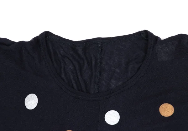 COMME des GARCONS Rayon Silk Dot Print Dolman Knit Top K-168888_004