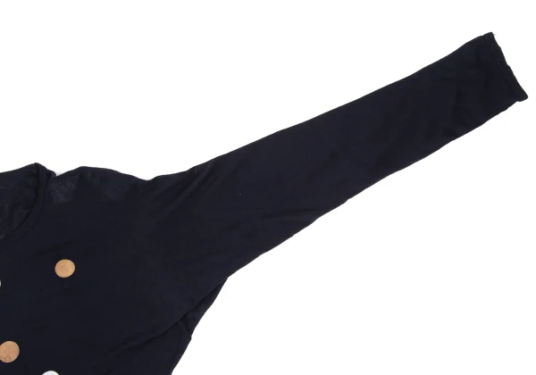 COMME des GARCONS Rayon Silk Dot Print Dolman Knit Top K-168888_006