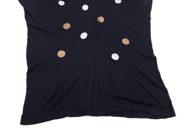 COMME des GARCONS Rayon Silk Dot Print Dolman Knit Top K-168888_008
