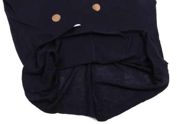 COMME des GARCONS Rayon Silk Dot Print Dolman Knit Top K-168888_009