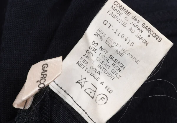 COMME des GARCONS Rayon Silk Dot Print Dolman Knit Top K-168888_013