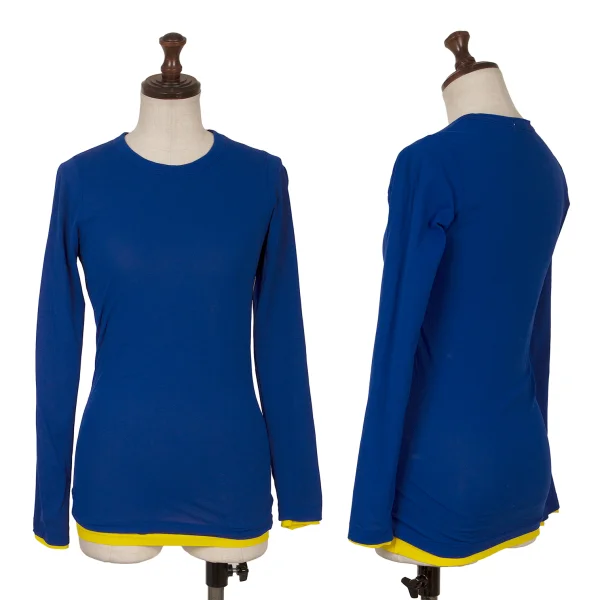 COMME des GARCONS Nylon Layered T-shirt Blue,Yellow XS-S K-168889_001