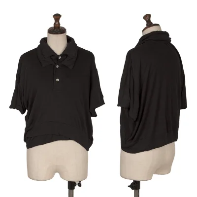 COMME des GARCONS Layered Design Short Sleeve Polo Shirt