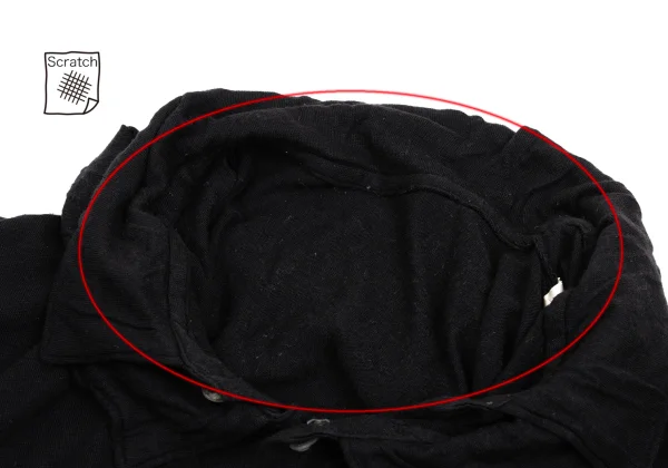 COMME des GARCONS Layered Design Short Sleeve Polo Shirt K-168893_004