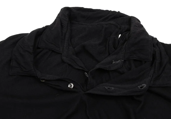 COMME des GARCONS Layered Design Short Sleeve Polo Shirt K-168893_006