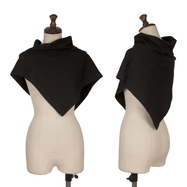 COMME des GARCONS Asymmetry Drape Neck Knit Top Black XS-S K-168895_001