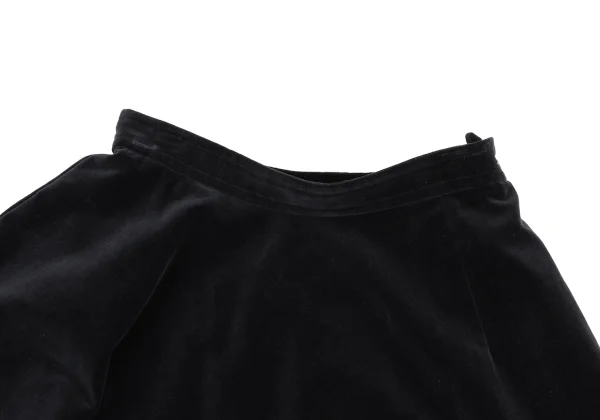 COMME des GARCONS NOIR Asymmetry Draped Velvet Skirt K-168901_003