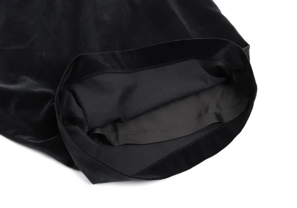 COMME des GARCONS NOIR Asymmetry Draped Velvet Skirt K-168901_007