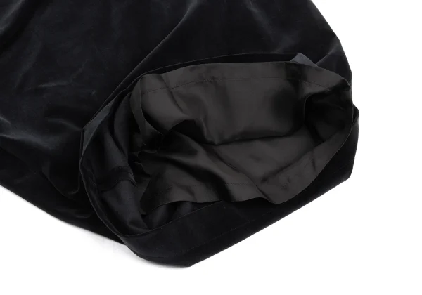 COMME des GARCONS NOIR Asymmetry Draped Velvet Skirt K-168901_008