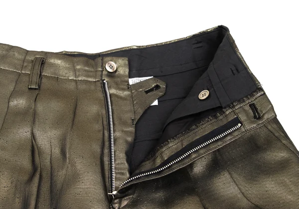 COMME des GARCONS NOIR Metallic Two Tuck Shorts K-168902_005