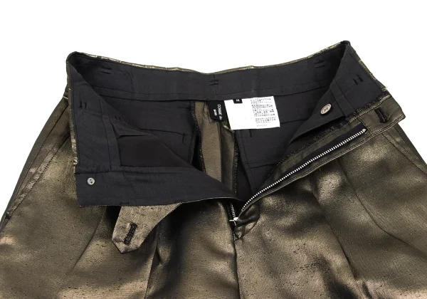 COMME des GARCONS NOIR Metallic Two Tuck Shorts K-168902_006