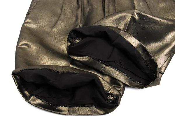 COMME des GARCONS NOIR Metallic Two Tuck Shorts K-168902_010