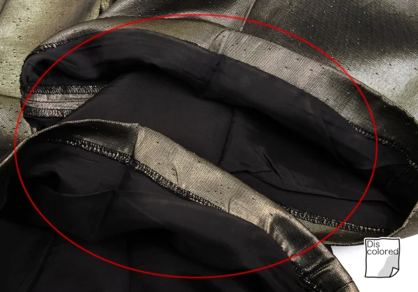 COMME des GARCONS NOIR Metallic Two Tuck Shorts K-168902_011