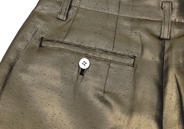 COMME des GARCONS NOIR Metallic Two Tuck Shorts K-168902_013