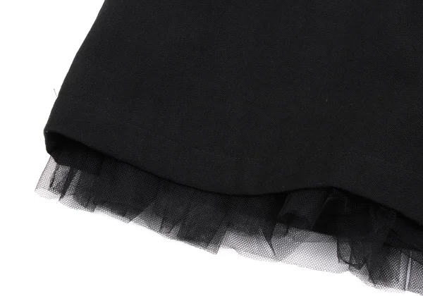 robe de chambre COMME des GARCONS Wool Gabardine Tulle Layered Skirt K-168906_008