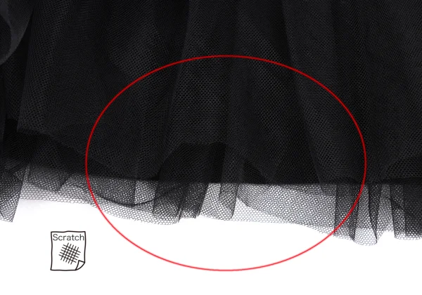 robe de chambre COMME des GARCONS Wool Gabardine Tulle Layered Skirt K-168906_010