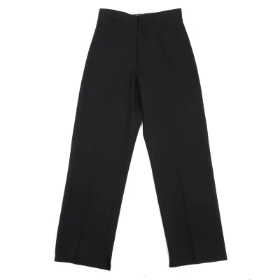 Yohji Yamamoto FEMME Wool Gabardine Front Welt Pocket Pants