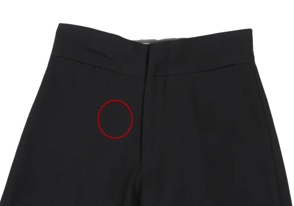 Yohji Yamamoto FEMME Wool Gabardine Front Welt Pocket Pants K-168911_002