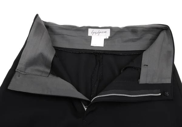 Yohji Yamamoto FEMME Wool Gabardine Front Welt Pocket Pants K-168911_005