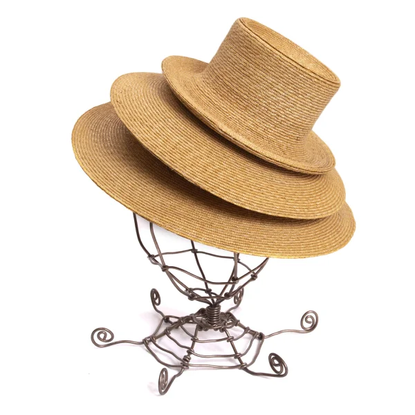 COMME des GARCONS Deformation Layered Design Straw Hat K-168914_002