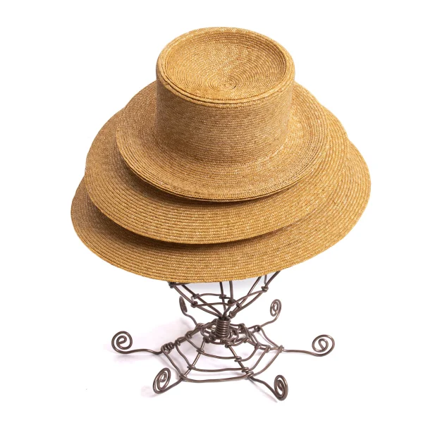 COMME des GARCONS Deformation Layered Design Straw Hat K-168914_003