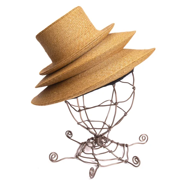 COMME des GARCONS Deformation Layered Design Straw Hat K-168914_004