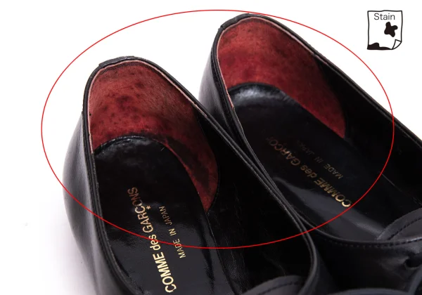 COMME des GARCONS Leather Flat Shoes K-168917_010