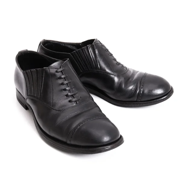 COMME des GARCONS Leather Side-goa Shoes Black US About 6 K-168918_001