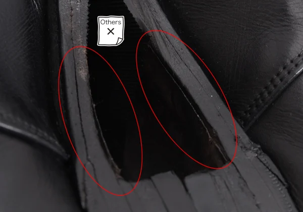 COMME des GARCONS Leather Side-goa Shoes K-168918_013