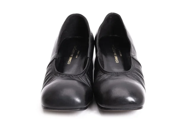 COMME des GARCONS Square-toe Leather Pumps K-168919_002